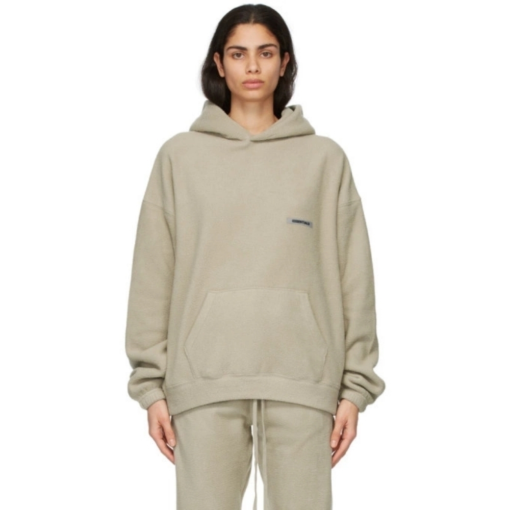 Essentials Polar Fleece Hoodie size XS oversized in EUC